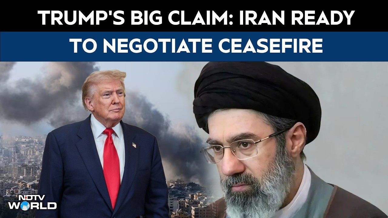 Donald Trump News | Trump Claims Iran Ready For Ceasefire But Says 'No Deal Yet'