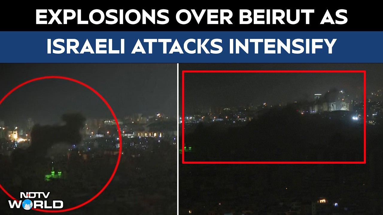 Israel Attacks Lebanon | Explosions Over Beirut As Israeli Attacks Intensify In Lebanon