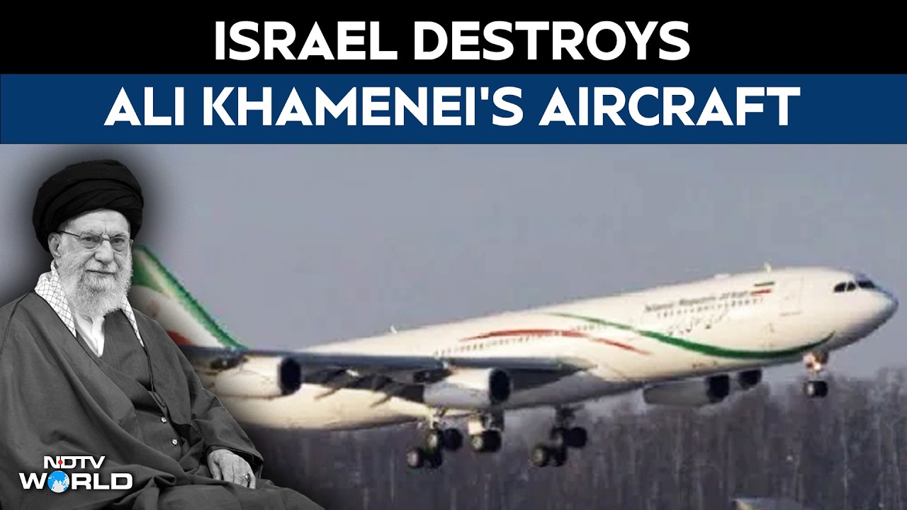 Israel Destroys Ali Khamenei's Plane In Strike At Tehran's Mehrabad Airport