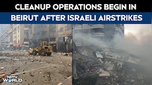 Cleanup Begins In Beirut After Israel Strikes Leave Dozens Of Buildings Destroyed