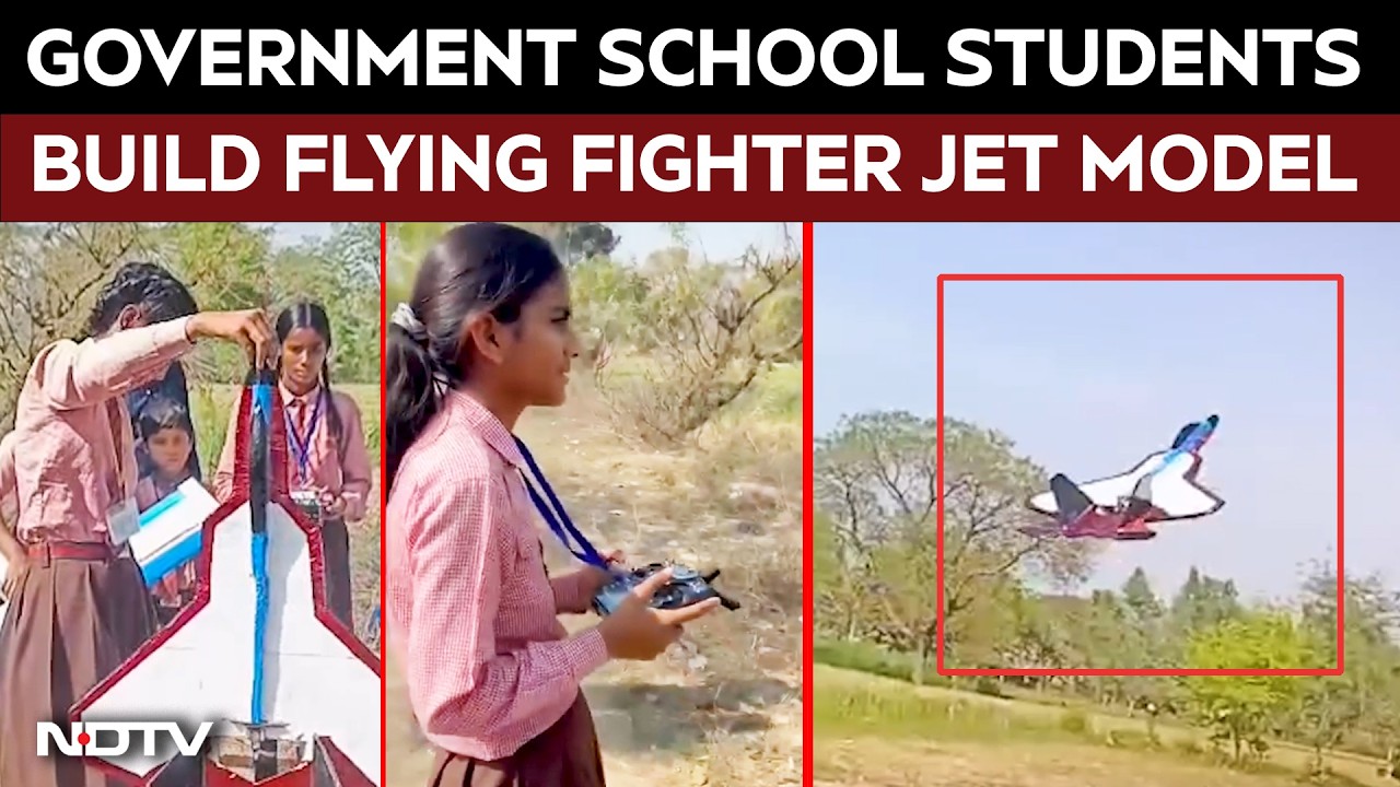 Government School Students Build Flying Fighter Jet Model In Uttar Pradesh