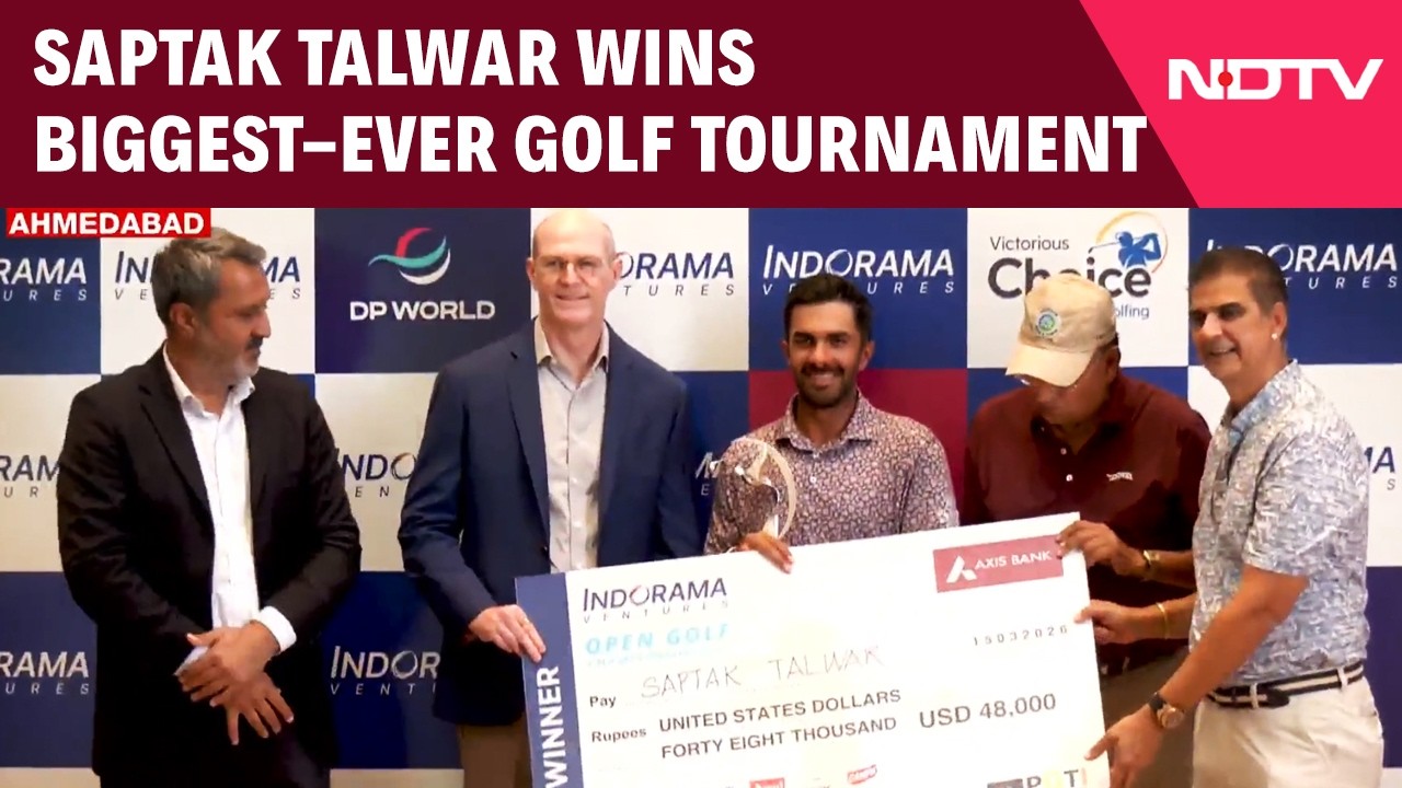 Saptak Talwar Wins Biggest-Ever Golf Tournament In Gujarat
