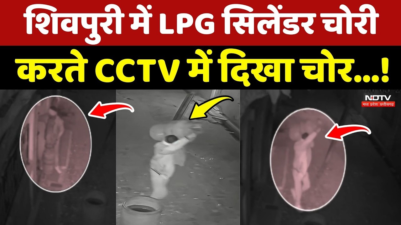 Shivpuri News: शिवपुरी में LPG सिलेंडर चोरी करते CCTV में दिखा चोर...!