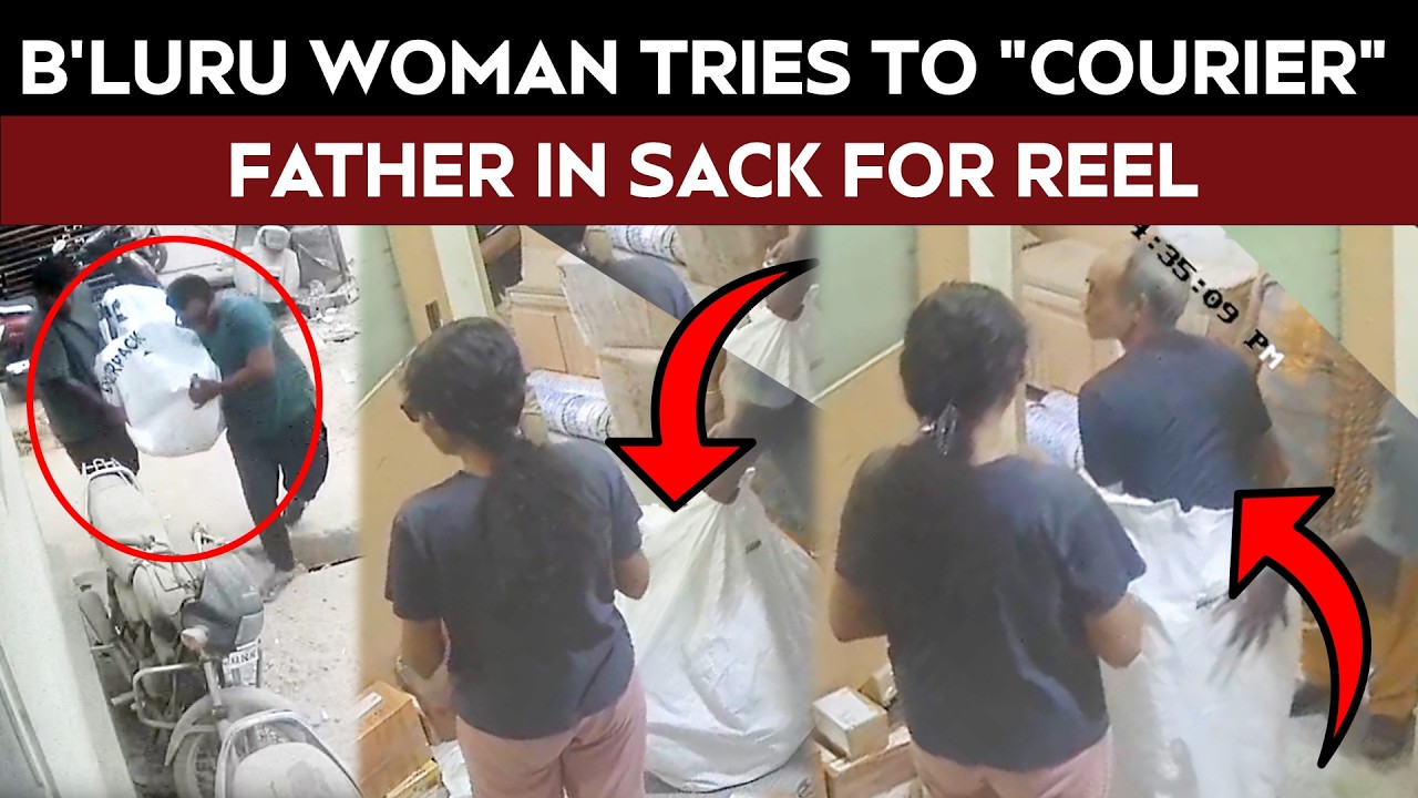 Bengaluru News | Bengaluru Woman Tried To "Courier" Father In Sack For Reel. This Happened Next