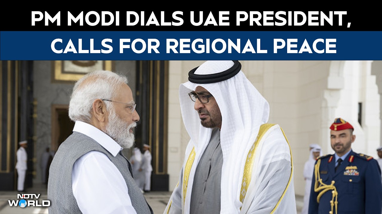 PM Modi Speaks To UAE President: 'Will Work Together For Restoration Of Peace'