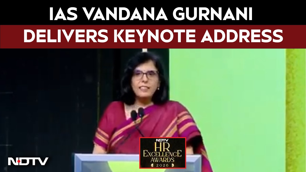 IAS Vandana Gurnani Delivers Keynote At NDTV HR Excellence Awards