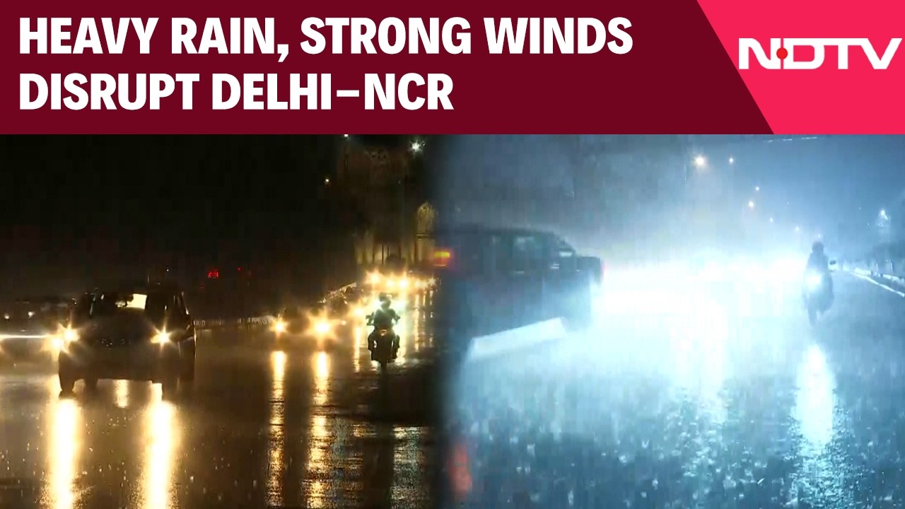 Delhi Rain | Rain, Thunderstorm Lash Delhi; More Showers Ahead