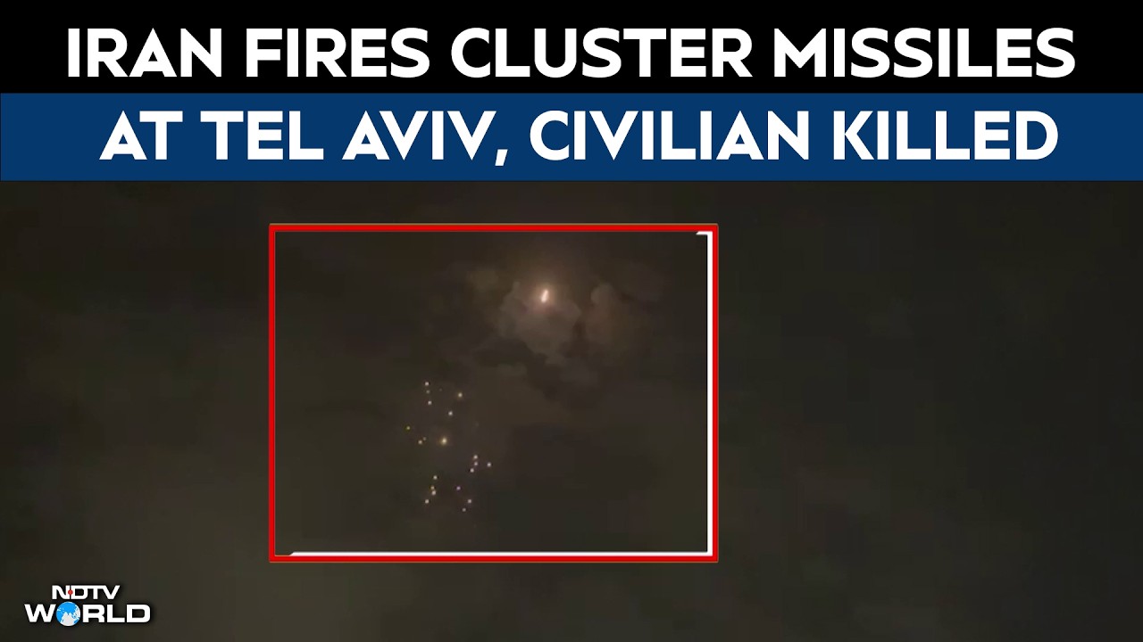 Iran Fires Cluster Missiles At Tel Aviv, Civilian Killed As West Asia Conflict Escalates