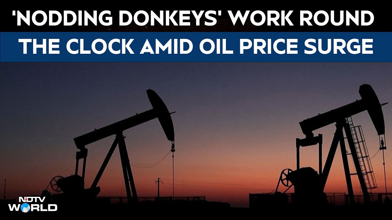 Oil Price Surge | 'Nodding Donkey' Oil Pumps Work Around The Clock As Crude Prices Surge Past $109