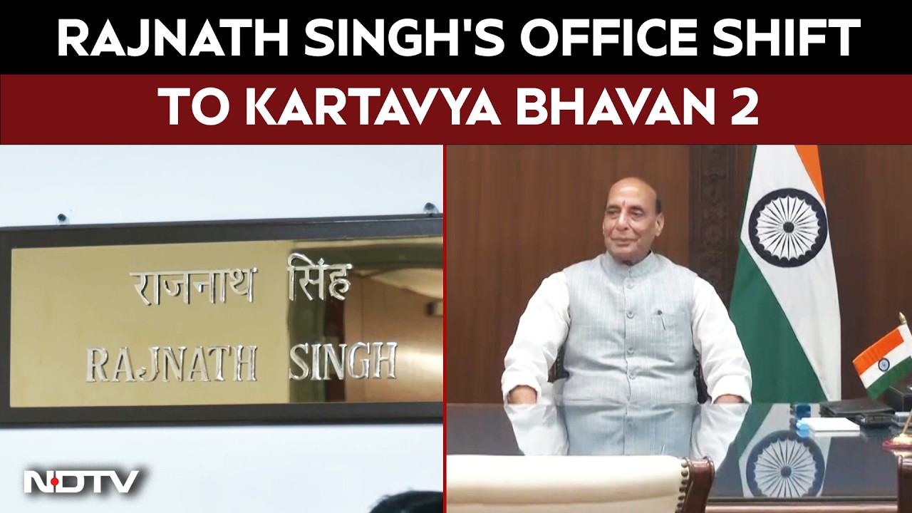 Rajnath Singh Shifts to Kartavya Bhavan 2 Office