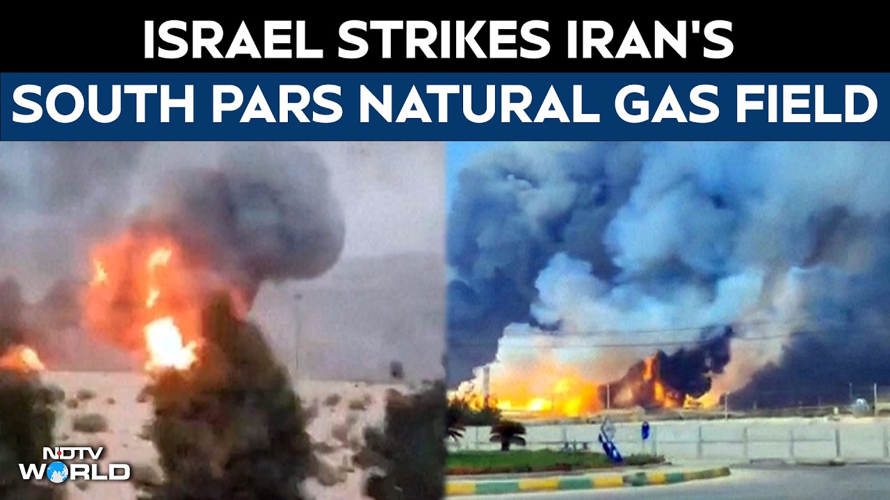 Iran WareVideo Shows Aftermath Of Strike On Iran's South Pars Natural Gas Field