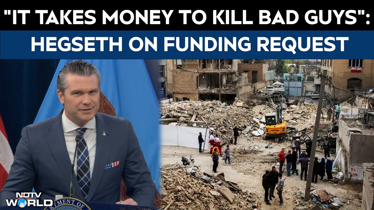 "It Takes Money To Kill Bad Guys": Hegseth On Pentagon's Funding Request Post Iran War