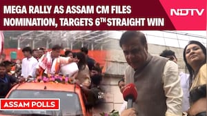 Himanta Biswa Sarma Files Nomination Amid Massive Roadshow In Guwahati