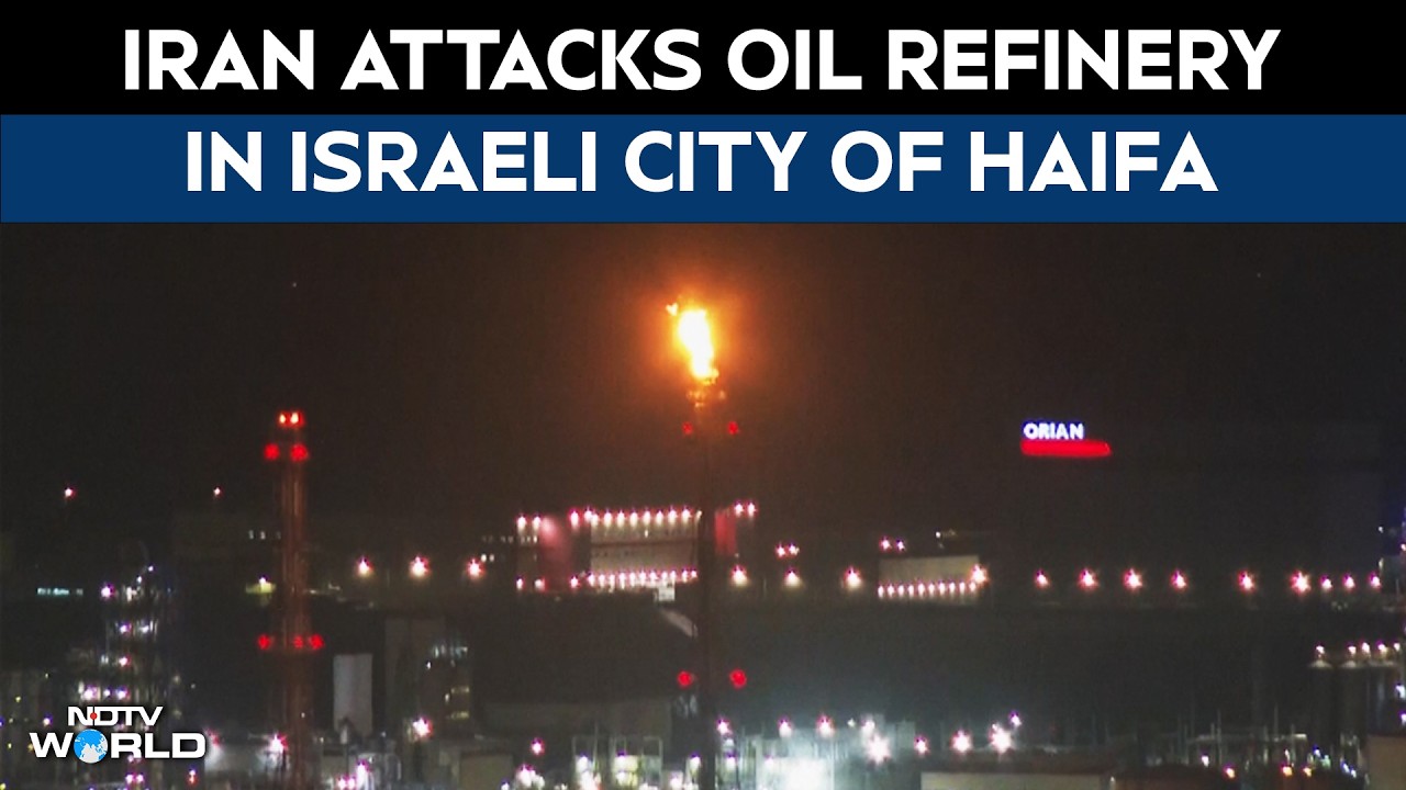 Iran Attacks Israel | Iran Attacks Oil Refinery In Israeli City Of Haifa Causing Minor Damage
