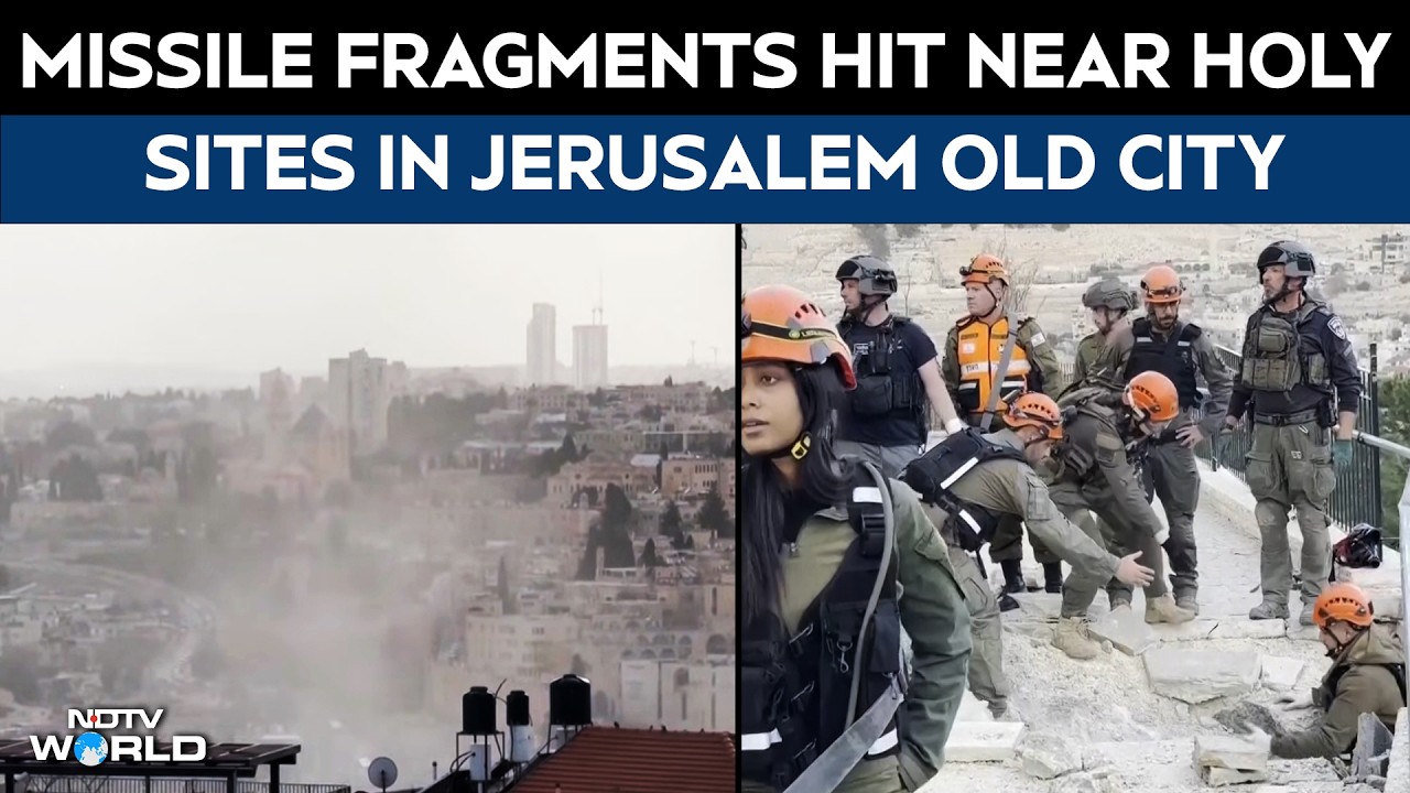 Israel Iran War | Missile Fragments Hit Near Holy Sites In Jerusalem Old City