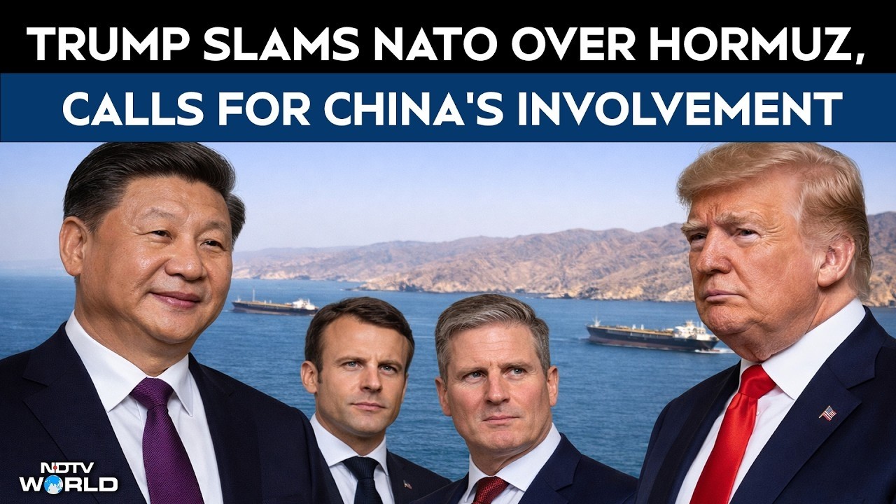 Strait Of Hormuz | "No Courage": Trump Hits Out At NATO, Calls For China's Role In Securing Strait