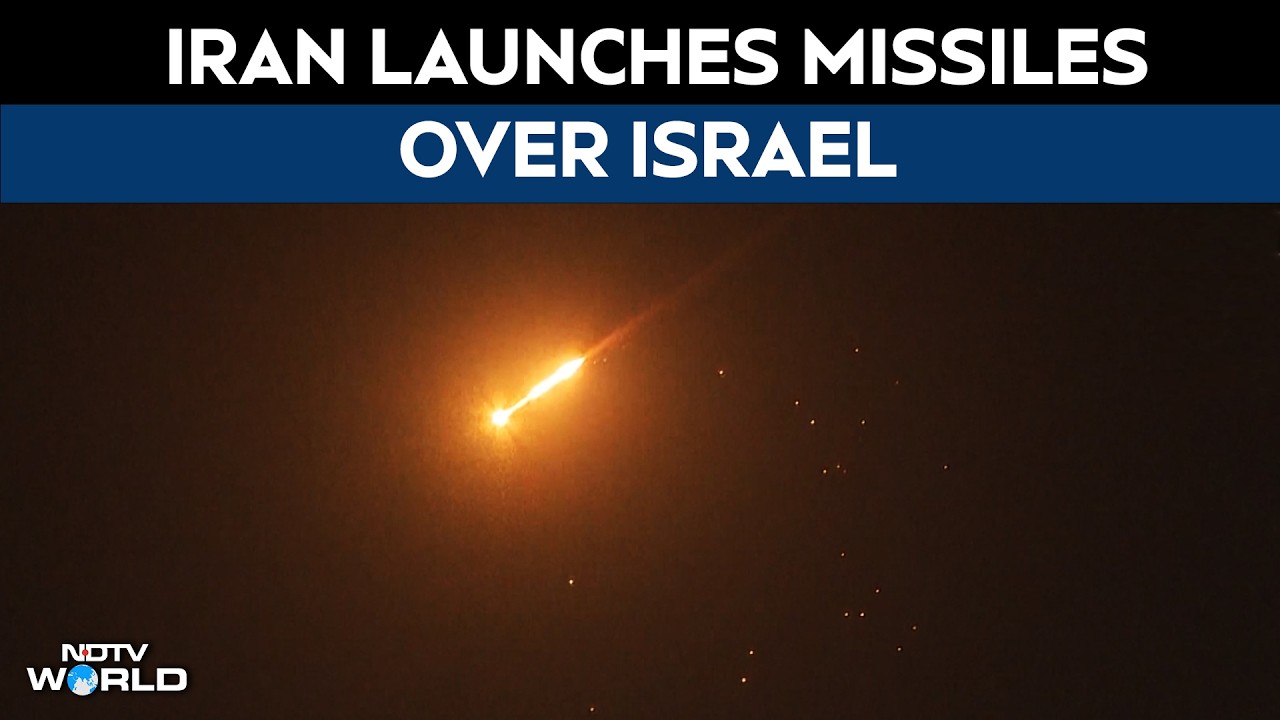 Iran Missile Launch | Iran Launches Missile Barrages Over West Bank And Tel Aviv
