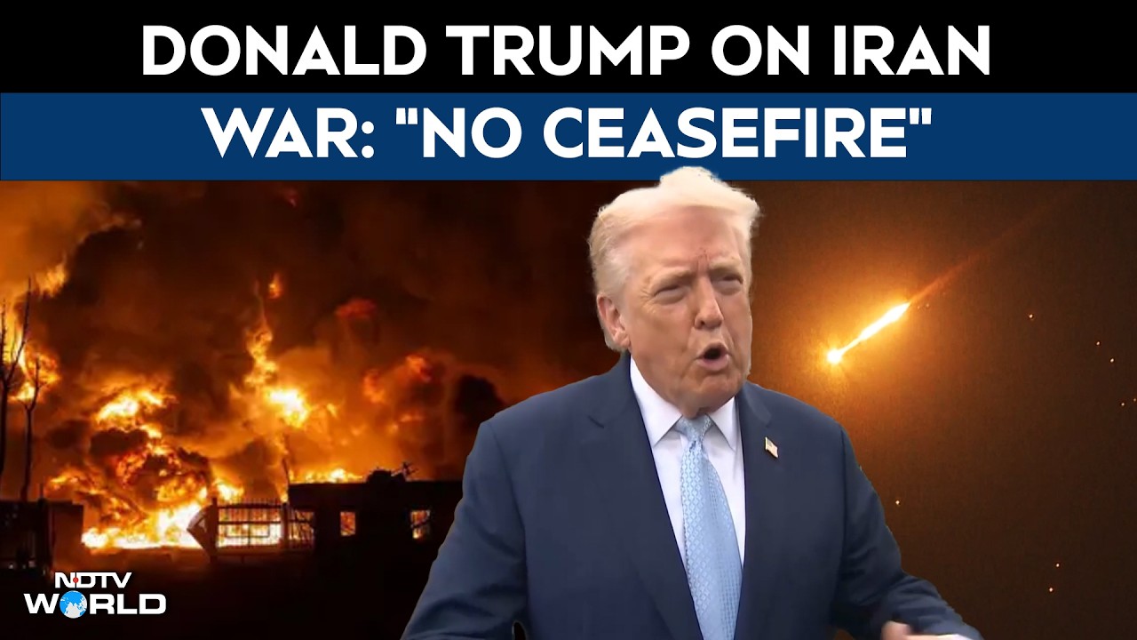 Trump On Iran | US President Donald Trump On Iran War: "No Ceasefire"