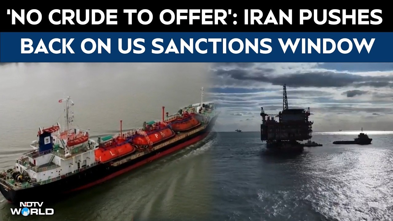 US Iran War Latest News | Iran Says No Oil Afloat, Questions US Move To Ease Sanctions