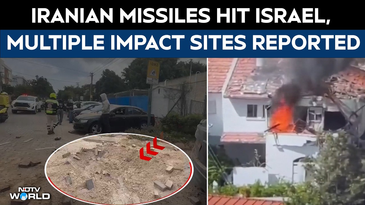 Iran Strikes Israel | Cluster Missile Strike Hits Central Israel, Multiple Impact Sites Reported