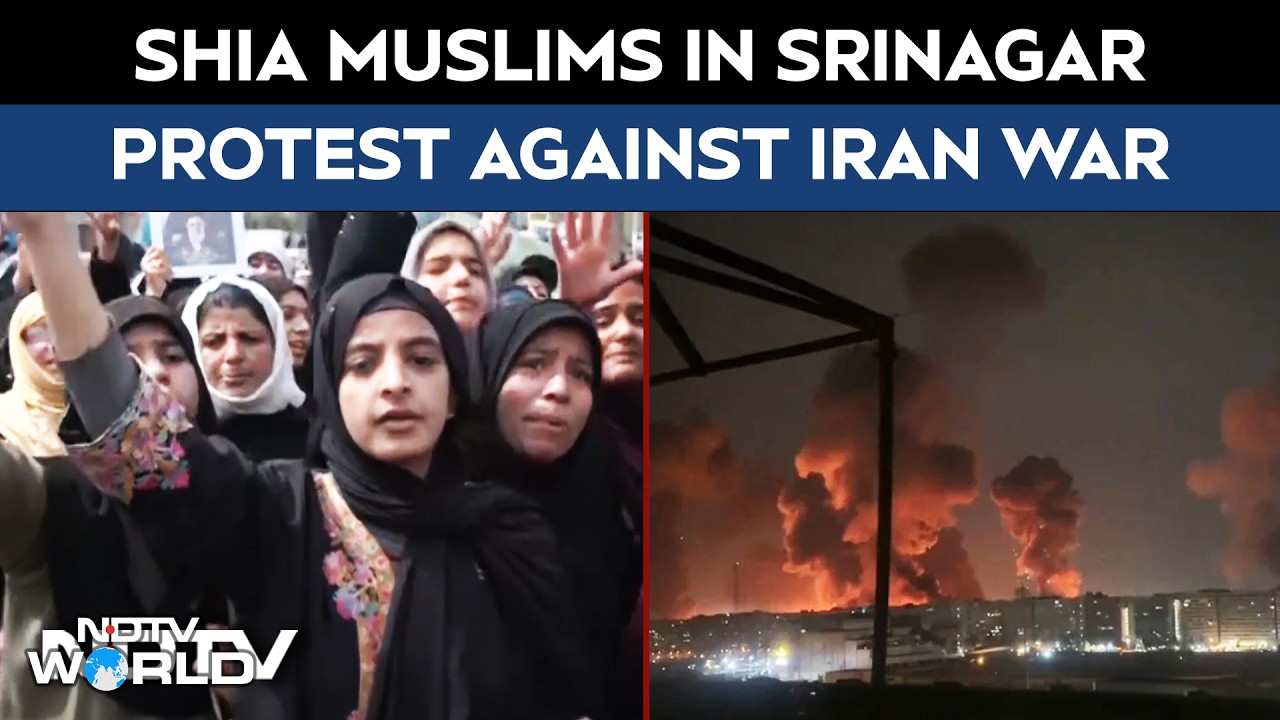 Pro-Iran March In Srinagar, Shia Protest Against US-Israel War
