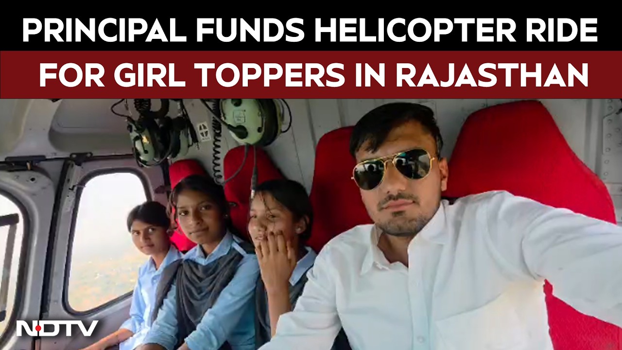 Rajasthan Principal Sponsors Helicopter Ride For Female Students At His Own Expense