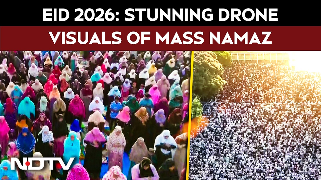 Eid 2026: Breathtaking Drone Shots Of Namaz Gatherings