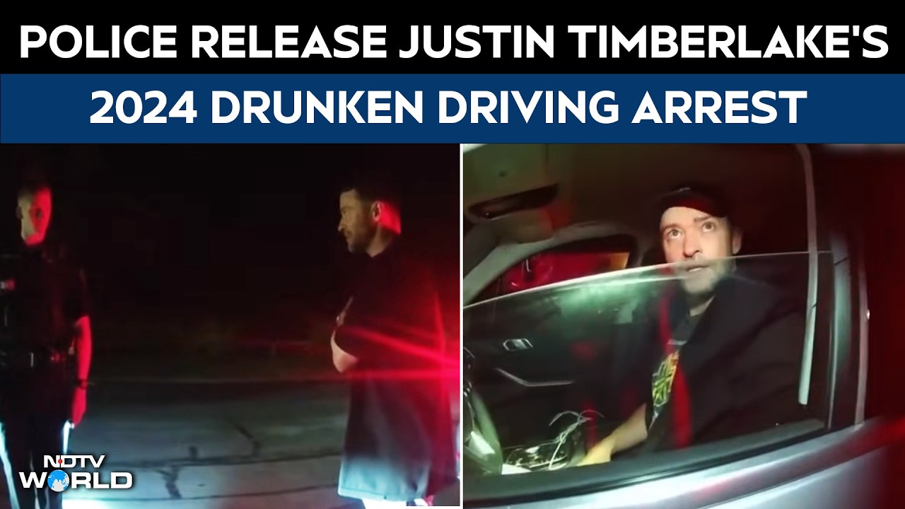 Police Release Justin Timberlake Bodycam Footage Of Drunk Driving Arrest