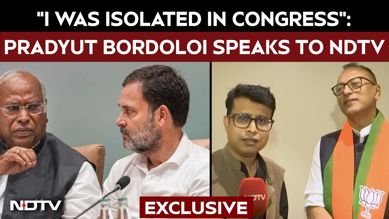 "I Was Isolated In Congress": Pradyut Bordoloi Speaks To NDTV On BJP Switch And More