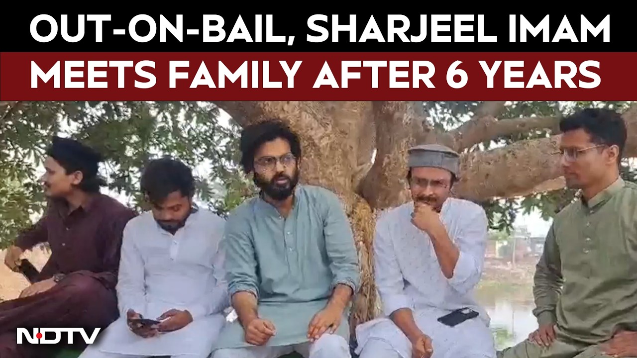 Sharjeel Imam Meets Friends & Family After Returning To His Village After Six Years Upon Parole