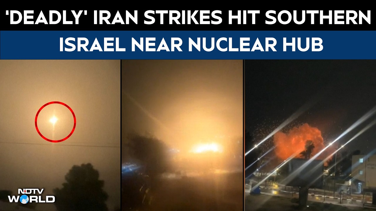 Israel Nuclear Site News | On Camera: Iranian Missiles Strike Israel’s Dimona, Arad; Dozens Injured