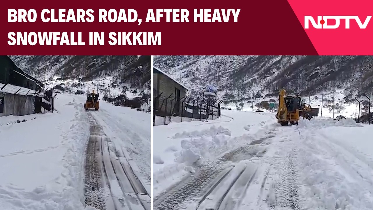 Snowfall News | Heavy Snowfall In East Sikkim; BRO Keeps Key Tourist Routes Operational