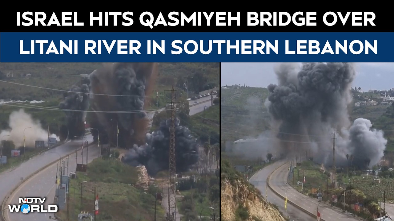 Litani River Lebanon | Israel Hits Qasmiyeh Bridge Over Litani River In Southern Lebanon Airstrikes