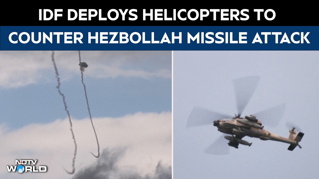IDF Mobilises Helicopters As Northern Israel Faces Rocket Attacks By Hezbollah