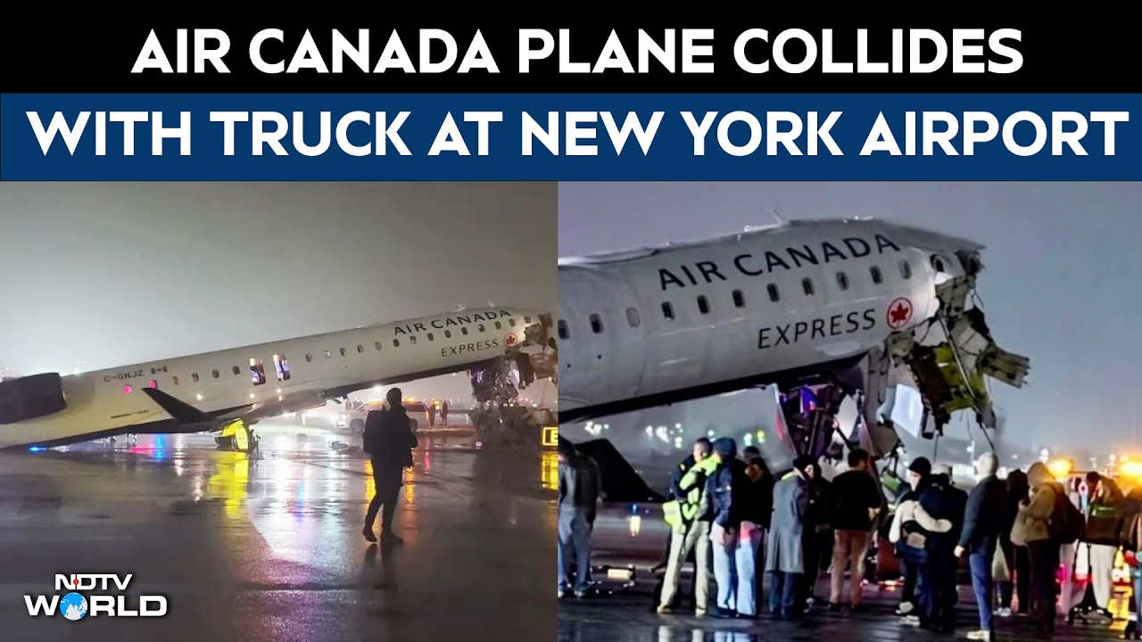Plane, Truck Collide On New York's LaGuardia Airport Runway, 4 Critical