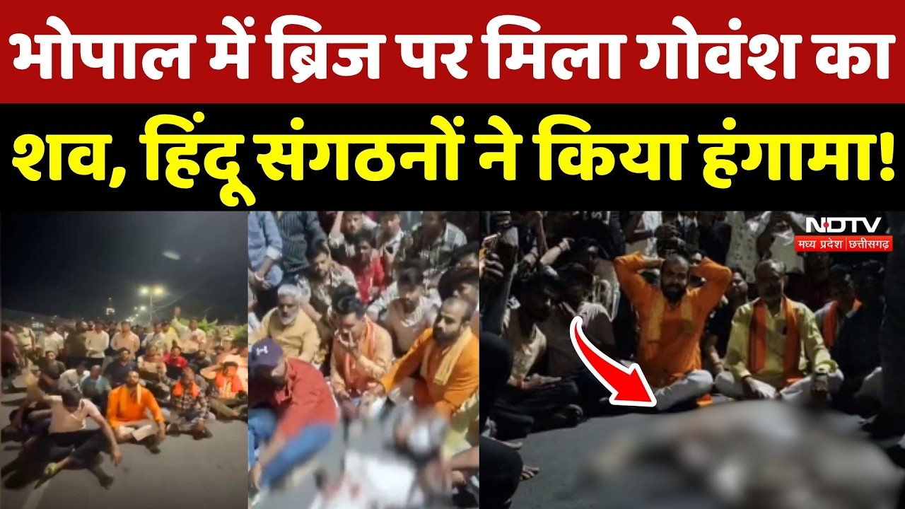 Bhopal में Bridge पर मिला गोवंश का शव, Hindu Sangathan ने किया हंगामा!