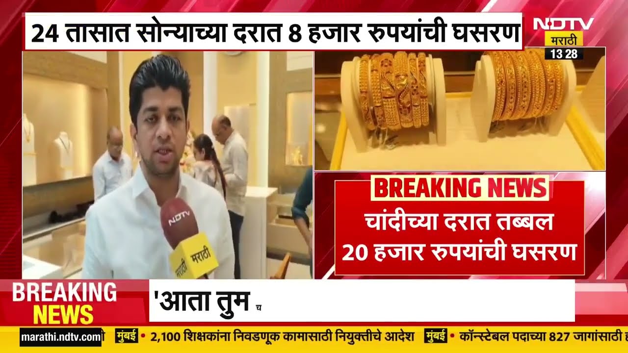 Gold-Silver Rates | सोने-चांदीने चार दशकांचा घसरणीचा विक्रम मोडला, जळगावच्या सराफ बाजारातून आढावा