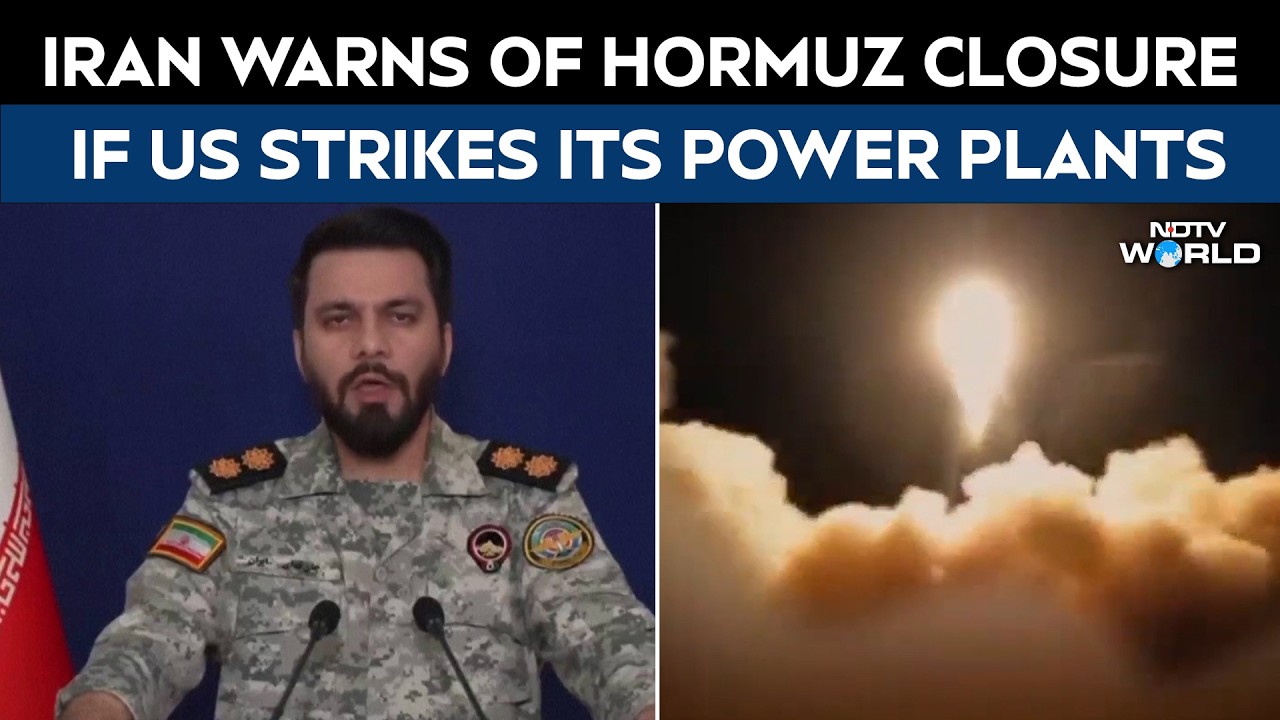Strait Of Hormuz News | Iran Warns Of Hormuz Closure If US Strikes Its Power Plants
