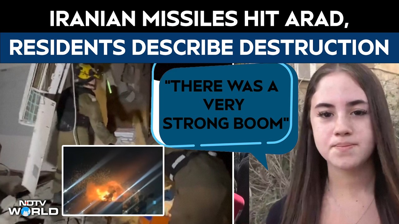&ldquo;Felt Like An Explosion&rdquo;: Iranian Missiles Hit Arad, Residents Describe Fear, Destruction