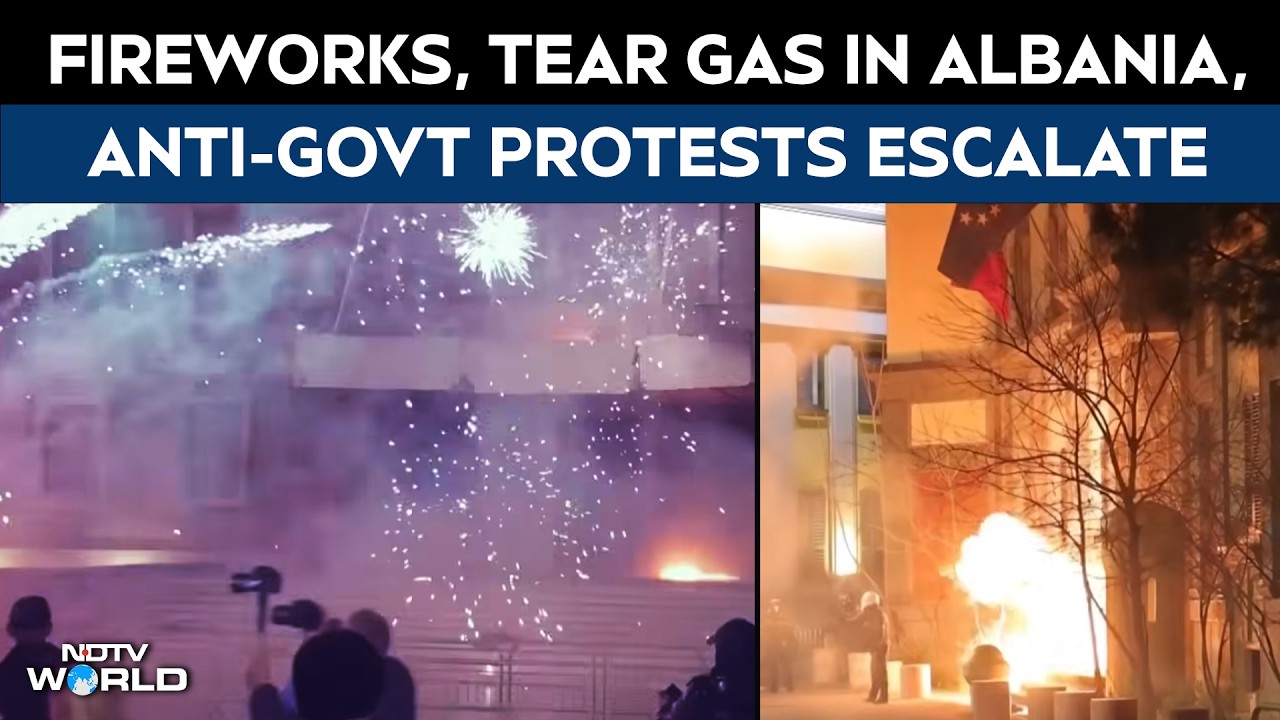 Albania Protest | Violence Erupts In Albania As Protesters Clash With Police, Demand PM&rsquo;s Exit
