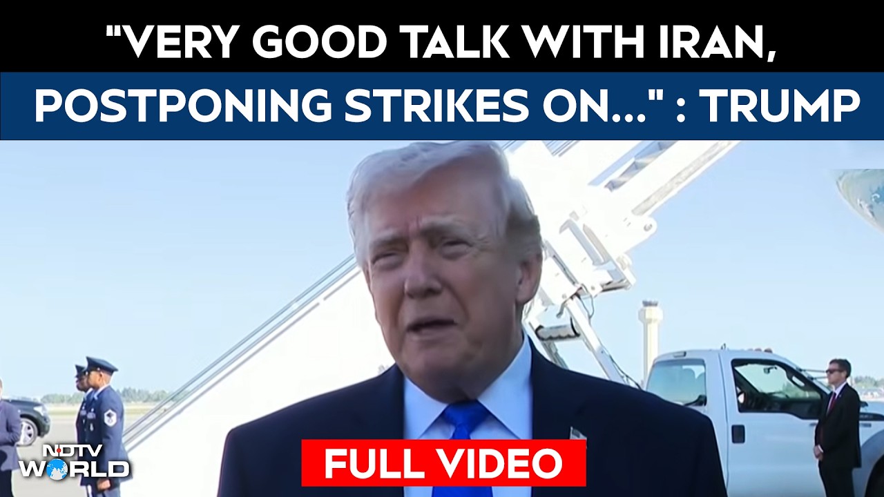 Trump Postpones US Strikes On Iran Power Plant, Hints At Possible Middle East Breakthrough
