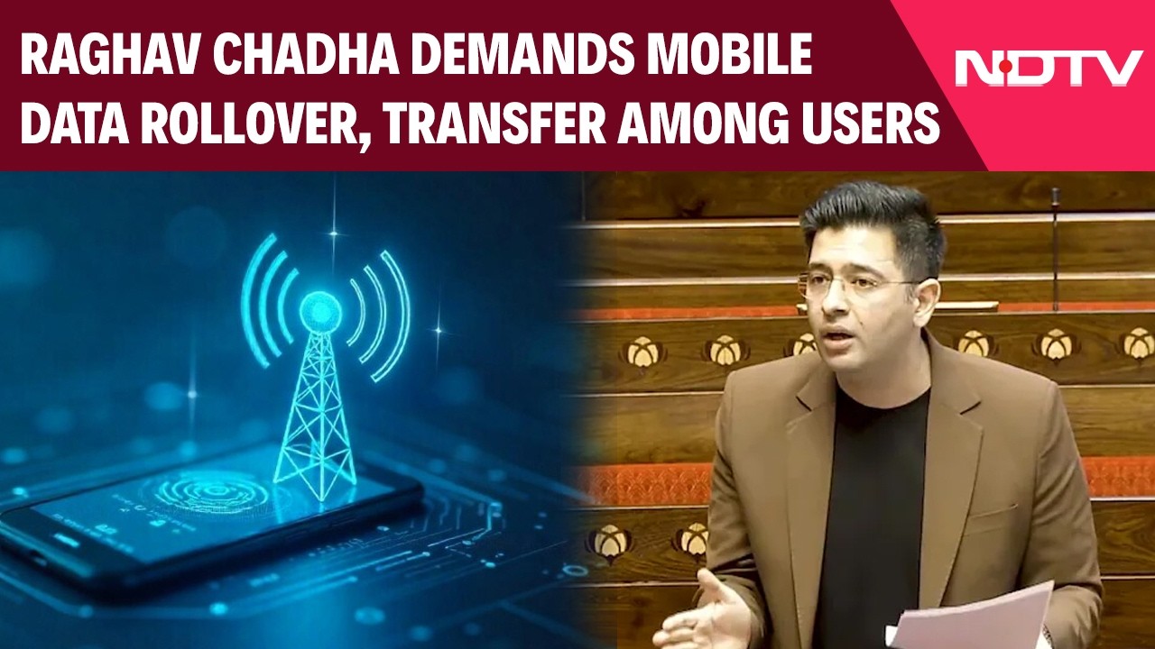 Raghav Chadha Speech | Raghav Chadha Demands Mobile Data Rollover, Transfer Among Users