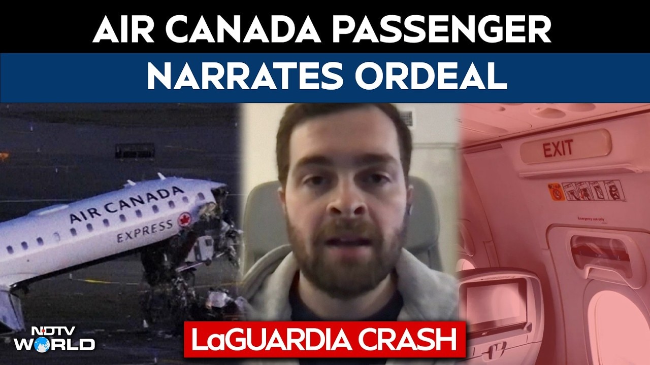 Air Canada Crash | Plane Passenger Describes Opening Emergency Exit After Deadly LaGuardia Crash