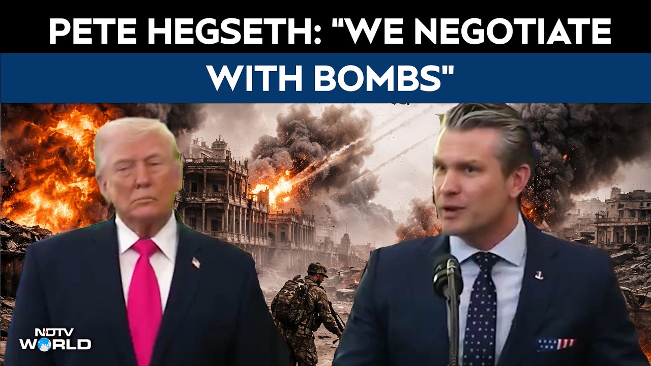 "We Negotiate With Bombs": Pete Hegseth Amid West Asia War