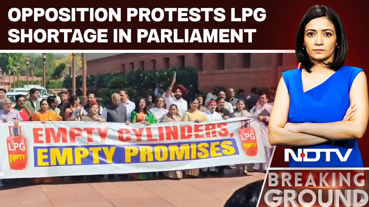 Opposition Protests LPG Shortage, Targets Centre With 'Empty Promises' Jibe