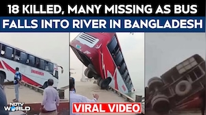 Bangladesh Bus Accident Video: 18 Killed, Many Missing As Bus Falls Into River In Bangladesh