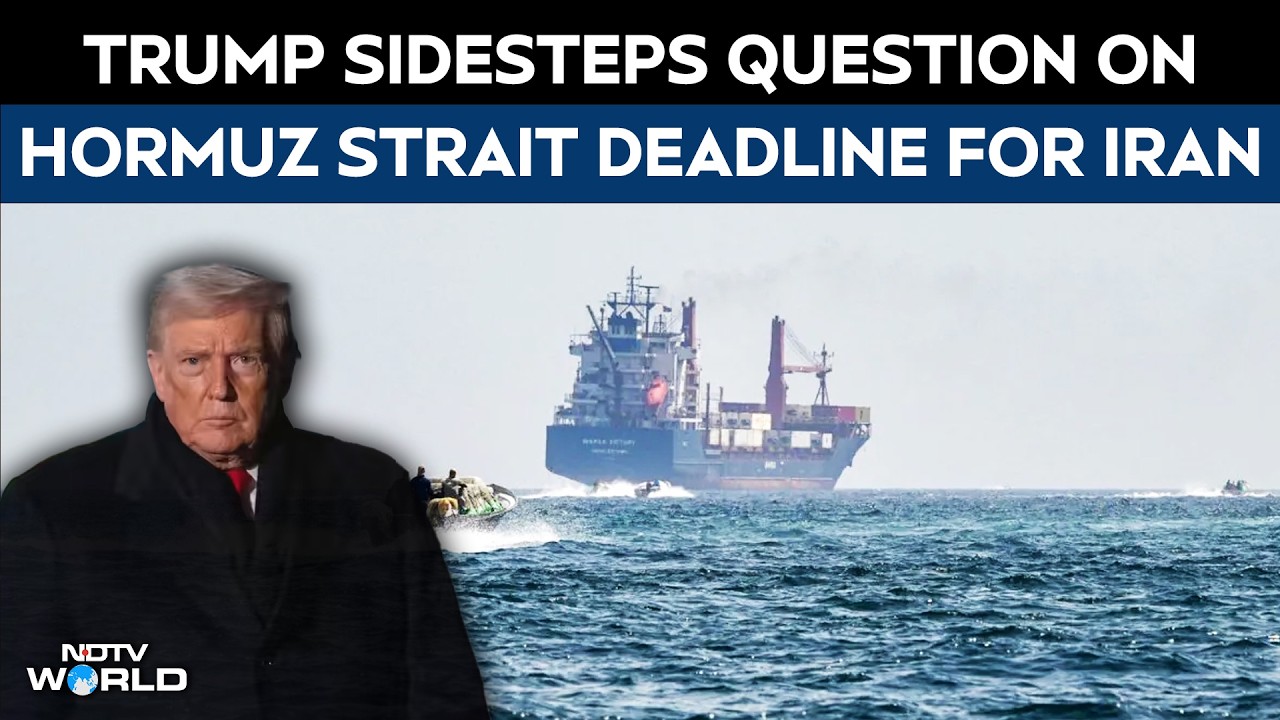 Trump Sidesteps Question About His Deadline For Iran To Open Strait Of Hormuz