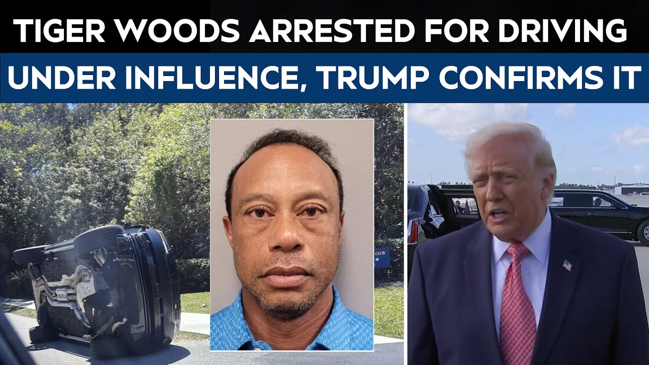 Tiger Woods Car Accident Video | Tiger Woods Arrested For Driving Under Influence, Trump Confirms It
