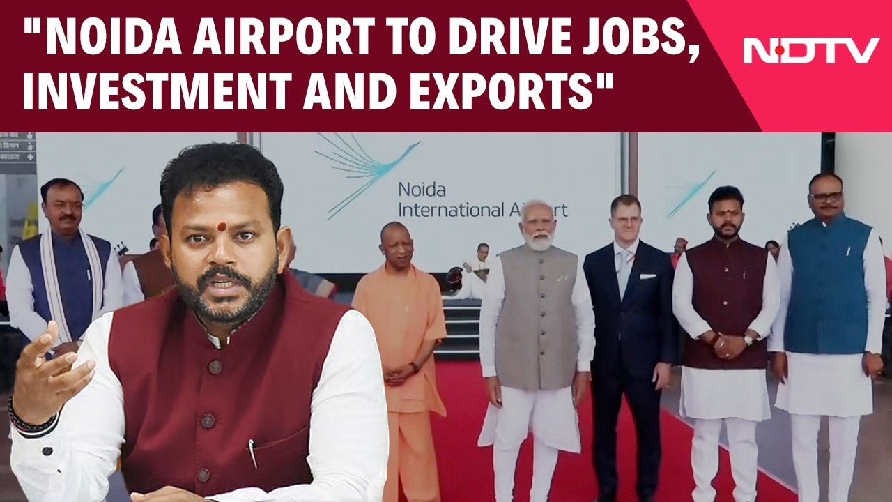 Noida New Airport | Ram Mohan Naidu Highlights Global Trade Boost at Noida Airport Launch