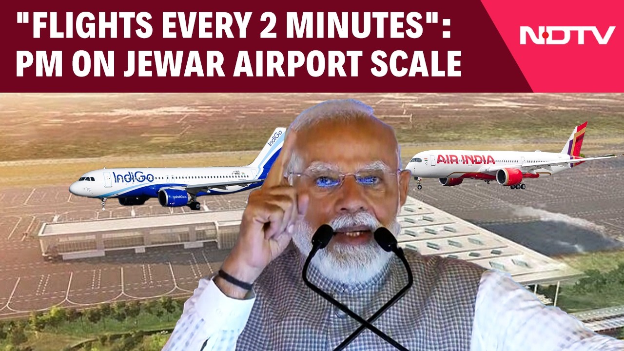 PM Modi Credits Farmers, Infra Push at Noida Airport Launch | Noida Airport | Jewar Airport